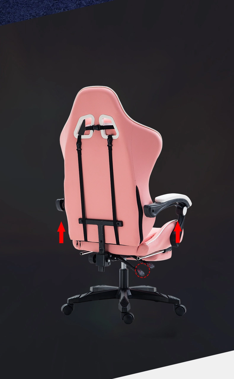 Classic Stylish Adjustable Gaming Office Chair with Headrest and Footrest Office Computer Recliner Gaming Chair Furniture
