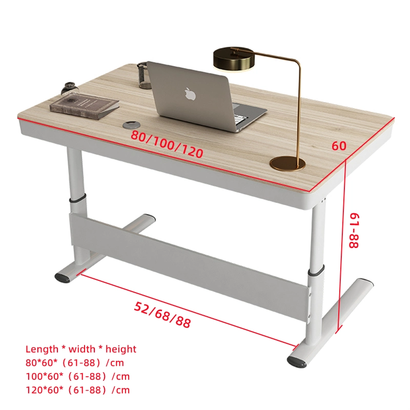 Manual Adjustable Height Home Sit to Stand Computer Gaming Desk