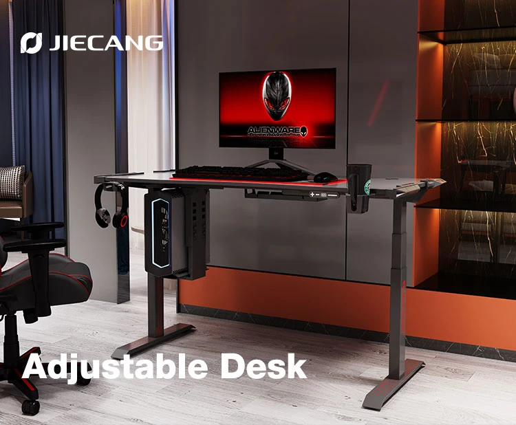 Jiecang Study Table Adjustable Standup Computer Stand Standing Desks Cheap Gaming Desk OEM