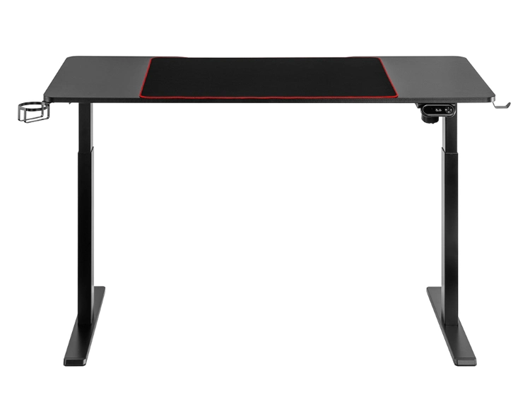 Wholesale Customizable Motorized Single Motor Electric Computer Laptop Height Adjustable Sit Stand Table Gaming Standing Desk with LED RGB Lighting
