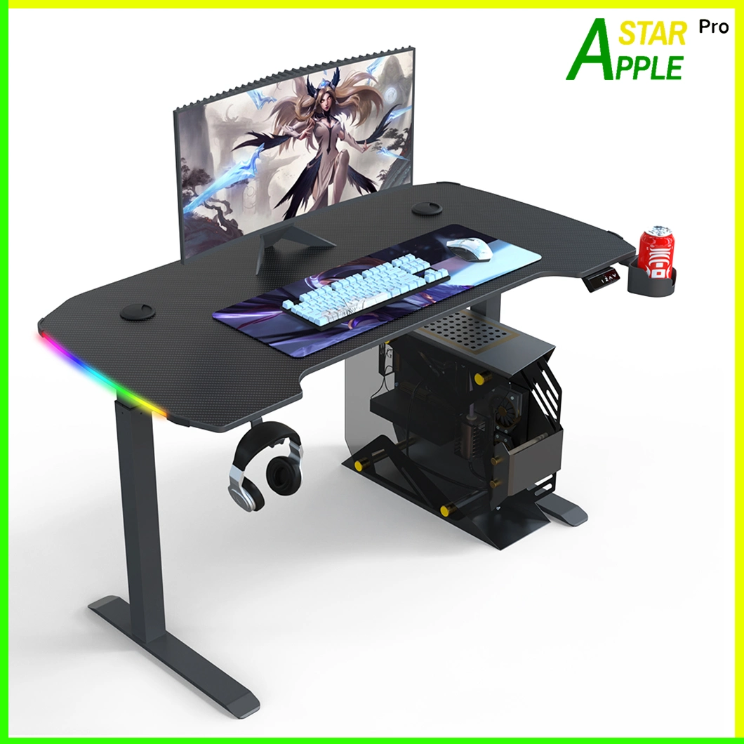 as-A2038re Wholesale Market Computer Parts Modern Wooden Office Furniture Adjustable Gaming Desk
